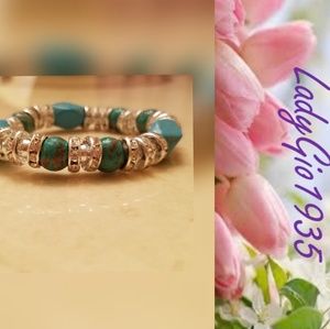 Multi Color and Crystal Bracelet